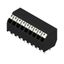 Printed circuit board terminals, 3.50 mm, Number of poles: 9, 135°, Solder pin length (l): 3.5 mm, black, PUSH IN with actuator, Clamping range, max. : 1.5 mm², Tape thumbnail 2