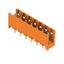 PCB plug-in connector, male header, open side, THT solder connection, 5.08 mm, Number of poles: 7, 180°, Solder pin length (l): 4.5 mm, tinned, orange, Box thumbnail 4
