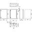 Wall-mounted enclosure 1 door IP65 H=700 W=500 D=260 mm thumbnail 2