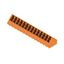 PCB plug-in connector, male header, closed side, THT solder connection, 3.81 mm, Number of poles: 14, 135°, Solder pin length (l): 3.2 mm, tinned, orange, Box thumbnail 3
