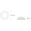 WHITE DARK LIGHT LED 22W CW IP20 230V thumbnail 3