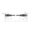 Actuator and Sensor Cable, PUR Extension Cable   RKC4.5T-1-RSC4.5T/TXG thumbnail 2