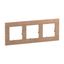 3 GANG PLATE LIGHT OAK thumbnail 2