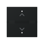 N2221.3 NT SHUTTER SYMBOL COVER 2M, BLACK thumbnail 1