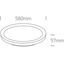 BRUSHED GOLD PLAFO LED 48W WW IP20 230V thumbnail 2