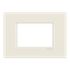 Frame - 1-gang / 3-modules - Niessen logo - White thumbnail 1