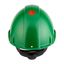 3M™ Hard Hat, Uvicator, Ratchet, Ventilated, Plastic Sweatband, Green, thumbnail 1