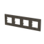 Frame 4-gang - Niessen logo - Anthracite thumbnail 2