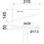 AW 80 31 FT Wall bracket with welded head plate B310mm thumbnail 2