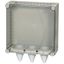 KST44-125 Panel enclosure, with gland plate and cable glands, HxWxD=375x375x150mm thumbnail 3