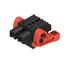 PCB plug-in connector, female plug, 7.62 mm, Number of poles: 2, 180°, PUSH IN with actuator, Clamping range, max. : 2.5 mm², Box thumbnail 2