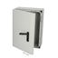 Polycarbonate enclosure, 700x500x300mm, fitted with Mounting plate thumbnail 1