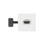 HDMI preterminated socket 2 modules white Mosaic thumbnail 2
