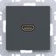 HDMI socket, A.x/C.x, anthracite thumbnail 1