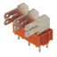 Printed circuit board terminals, 7.50 mm, Number of poles: 8, 90°, Solder pin length (l): 3.5 mm, tinned, orange, Flat-blade connection, Box thumbnail 1