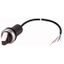C22-WK3-K20-P62 Changeover switch, With thumb-grip, momentary, 2 N/O, Cable (black) with non-terminated end, 4 pole, 1 m, 3 positions, Bezel: titanium thumbnail 1