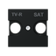Cover plate for TV-R/SAT - 2M - Matt Black thumbnail 1