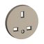 2P+E 13A BS STANDARD SOCKET TITANIUM thumbnail 2