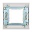 Frame Single 80x80mm for centralplatte 45x45mm, RAL9010 thumbnail 2