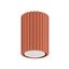 SURFACE-MOUNTED CYLINDRICAL CEILING TUBE CARBON IN RED OCHRE COLOUR thumbnail 1