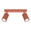 MOVABLE CARBON CEILING STRIP SPOTLIGHTS IN RED FINISH thumbnail 3