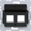 Central plate double, Krone, A.x/C.x/S.x/B.x/Q.x/K.x black gl. thumbnail 1