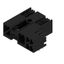 PCB plug-in connector, male header, closed side, Middle flange, THT solder connection, 7.62 mm, Number of poles: 2, 90°, Solder pin length (l): 3.5 mm, tinned, black, Box thumbnail 2