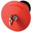 M22-PVS60P-MS1 Emergency stop/emergency switching off pushbutton, RMQ-Titan, Palm-tree shape, 60 mm, Non-illuminated, Key-release, MS1, Red, yellow, RAL 3000, Not su thumbnail 4