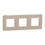 Unica Studio Color - Trim Plate - Taupe Trimmed Anthracite - 3 Posts thumbnail 1