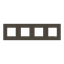 Frame 4-gang - Niessen logo - Anthracite thumbnail 1
