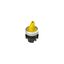 Illuminated short handle selector, 2 positions yellow with marking thumbnail 2