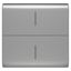 REPLACEABLE BUTTON KEY FOR ECO CONNECTED PUSH BUTTON - 2 MODULES - TITANIUM - CHORUSMART thumbnail 2