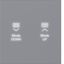 KNX pushbutton cover, 1-step, with backlight, A.x/C.x, titanium thumbnail 1
