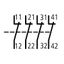 Auxiliary contact for contacter size 2-3, 4 NC thumbnail 2