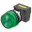 M22N Indicator, Plastic projected, Green, Green, 220/230/240 V AC, pus A2265045F thumbnail 3