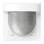 Centre plate with knob room thermostat LS1749BFSW thumbnail 1