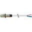 M12 female recept. A-kod. with cable rear PUR 4x0.34 gr 0.3m thumbnail 1