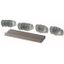 BPZ-DINR24S-600-B DIN-rail (short) with fixed mounting towers, W=600mm thumbnail 1