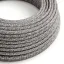 Black Onyx Tweed Glitter ZigZag Textile Cable - The Original Creative-Cables - RS81 round 2x0.75mm / 3x0.75mm thumbnail 1