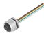 Built-in plugs, 7/8", Mounting thread: M26 x 1.5, Number of poles: 5, Strand / cable length: 0.2 m thumbnail 2