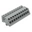 1-conductor female connector, angled CAGE CLAMP® 2.5 mm² gray thumbnail 1