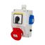 Socket box L-0-P SB320 with switch I-0-II, IP44 2x230V/16A, 1x400V/16A/5 IP44 thumbnail 2