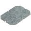Mounting plate - for boxes 130x130 mm - galvanized steel - 1.5 mm thick thumbnail 1