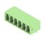 PCB plug-in connector, male header, closed side, THT solder connection, 3.81 mm, Number of poles: 6, 90°, Solder pin length (l): 3.2 mm, tinned, Pale green, Box thumbnail 3