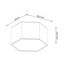 CEILING LAMP SUNDE 15 WHITE E27 2X60W IP20 thumbnail 5