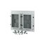 XM2N44F08C-55-XMV Front plate, 2xNZM4, 4p, fixed with mechanical interlock, W=800mm, IP55, grey thumbnail 5
