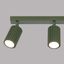 CEILING LAMP, MOVABLE SPOTLIGHTS ON A CARBON STRIP, GREEN AND OLIVE, 3XGU10 thumbnail 3