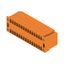 PCB plug-in connector, male header, Flange, THT solder connection, 3.81 mm, Number of poles: 30, 90°, Solder pin length (l): 3.2 mm, tinned, orange, Box thumbnail 3
