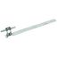 Roof conductor holder UNIgrip StSt H 32mm Rd 8mm embossed brace L 335m thumbnail 1