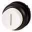 M22S-DH-W-X1 Pushbutton, RMQ-Titan, Extended, momentary, White, inscribed, Bezel: black thumbnail 1